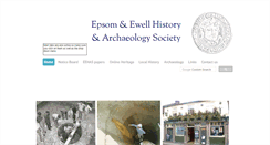 Desktop Screenshot of epsomewellhistory.org.uk